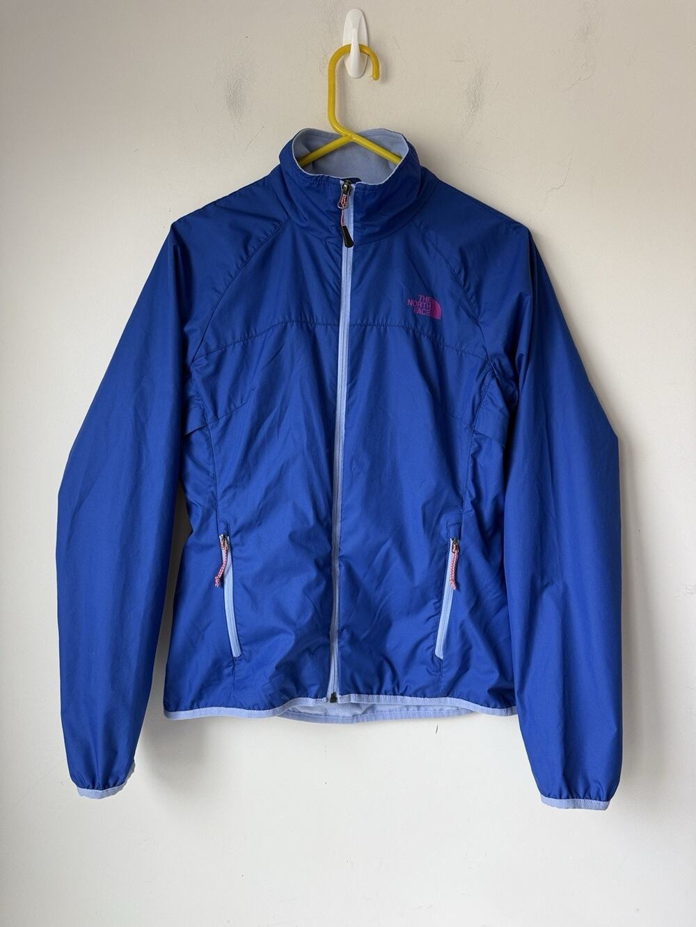 The North Face Women's Packable Lightweight Jacket Size Small Blue Fleece Lined